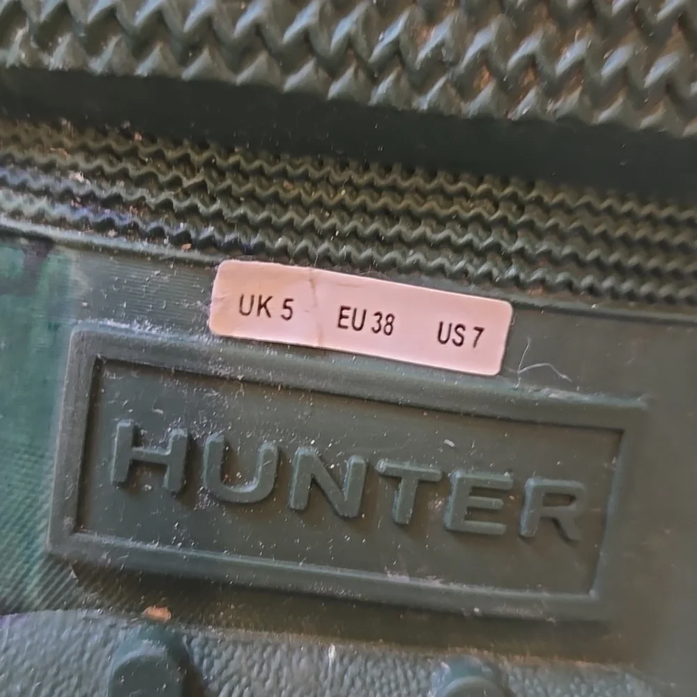 Hunter Original Natural Rubber Tall Hunter Green Waterproof Rain Boot Wellies - Picture 14 of 16